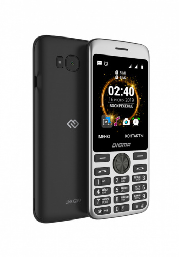 Мобильный телефон Digma C280 Linx 32Mb черный моноблок 2Sim 2.8" 240x320 0.3Mpix GSM900/1800 MP3 FM microSD max16Gb фото 4