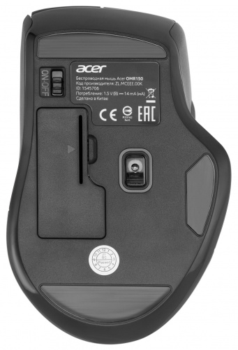 Мышь Acer OMR150 черный оптическая (1600dpi) беспроводная USB (6but) фото 9