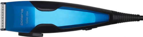 Машинка для стрижки Polaris PHC 1504 синий/черный 15Вт (насадок в компл:4шт) фото 12