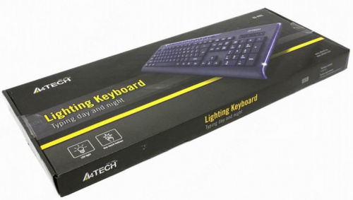 Клавиатура A4Tech KD-800L черный USB slim Multimedia LED фото 5