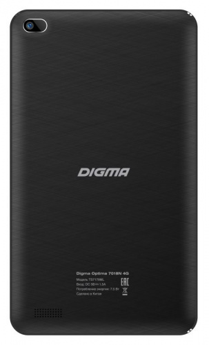 Планшет Digma Optima 7018N 4G MTK8735V (1.0) 4C/RAM2Gb/ROM16Gb 7" IPS 1024x600/3G/4G/Android 7.0/черный/2Mpix/0.3Mpix/BT/GPS/WiFi/Touch/microSD 64Gb/minUSB/2500mAh фото 4