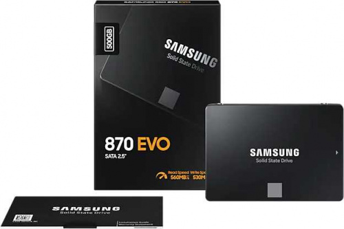 Накопитель SSD Samsung SATA III 500GB MZ-77E500BW 870 EVO 2.5" фото 7