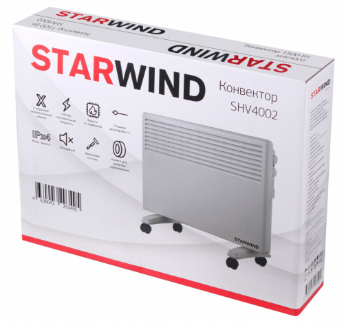 Конвектор Starwind SHV4002 1500Вт белый фото 2