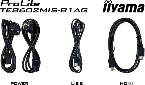 Панель Iiyama 85" TE8602MIS-B1AG черный IPS LED 16:9 DVI HDMI M/M матовая 400cd 178гр/178гр 3840x2160 D-Sub Ultra HD USB 66.8кг фото 12