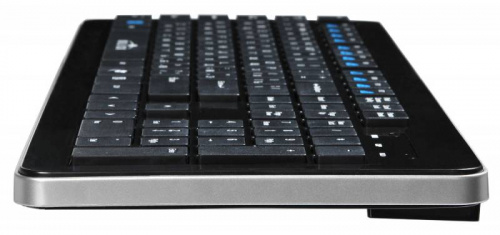 Клавиатура Оклик 870S черный USB беспроводная slim Multimedia фото 7