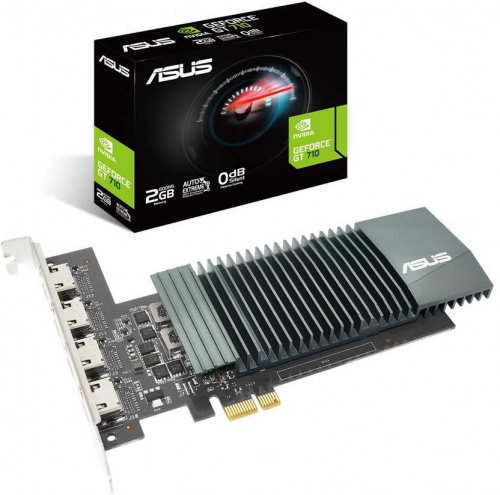 Видеокарта Asus PCI-E GT710-4H-SL-2GD5 NVIDIA GeForce GT 710 2048Mb 64 GDDR5 954/5012/HDMIx4/HDCP Ret фото 6