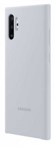 Чехол (клип-кейс) Samsung для Samsung Galaxy Note 10+ Silicone Cover серебристый (EF-PN975TSEGRU) фото 4