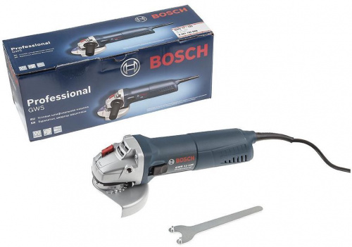 Углошлифовальная машина Bosch GWS 11-125 1100Вт 11500об/мин рез.шпин.:M14 d=125мм фото 3