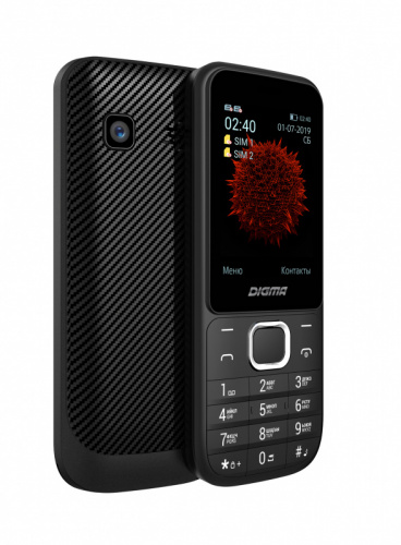 Мобильный телефон Digma C240 Linx 32Mb черный моноблок 2Sim 2.4" 240x320 0.08Mpix GSM900/1800 FM microSD max16Gb фото 4