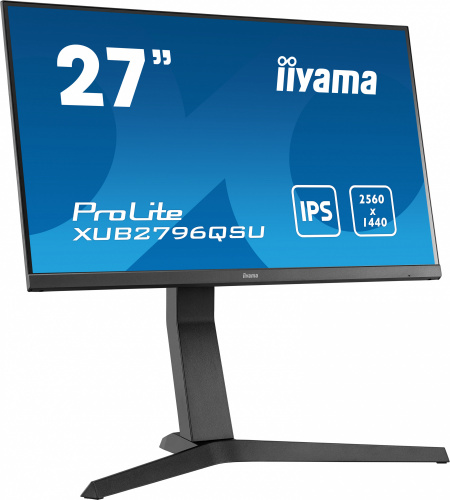 Монитор Iiyama 27" XUB2796QSU-B1 черный IPS LED 1ms 16:9 HDMI M/M матовая HAS Pivot 250cd 178гр/178гр 2560x1440 DisplayPort Ultra HD 2K (1440p) USB 5.4кг фото 2