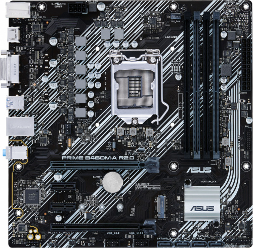 Материнская плата Asus PRIME B460M-A R2.0 Soc-1200 Intel H470 4xDDR4 mATX AC`97 8ch(7.1) GbLAN RAID+DVI+HDMI