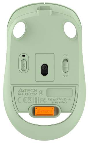Мышь A4Tech Fstyler FB10C зеленый оптическая (2000dpi) беспроводная BT/Radio USB (4but) фото 3