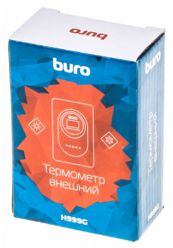 Термометр Buro H999E/G/T серебристый/черный фото 2