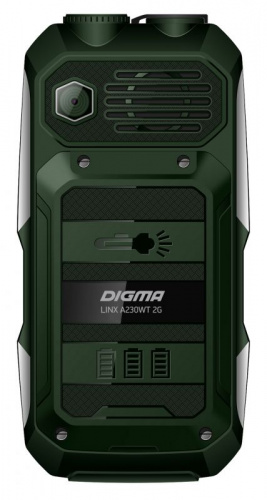 Мобильный телефон Digma A230WT 2G Linx 32Mb темно-зеленый моноблок 2Sim 2.31" 240x320 GSM900/1800 Ptotect MP3 FM microSD max8Gb фото 6