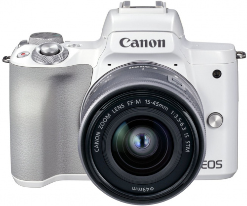 Фотоаппарат Canon EOS M50 Mark II белый 24.1Mpix 3" 4K WiFi EF-M15-45 IS STM LP-E12 (с объективом) фото 4