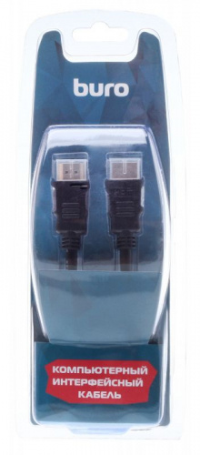 Кабель аудио-видео Buro HDM 1.4 HDMI (m)/HDMI (m) 1.8м. позолоч.конт. черный (BHP RET HDMI18) фото 5
