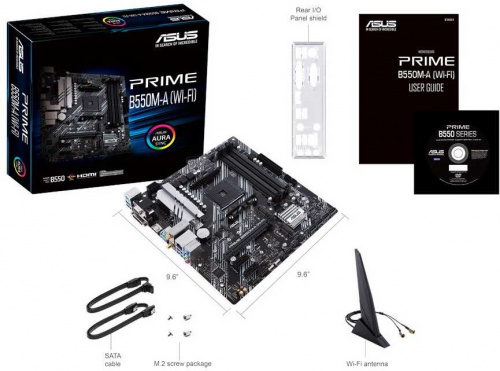 Материнская плата Asus PRIME B550M-A (WI-FI) Soc-AM4 AMD B550 4xDDR4 mATX AC`97 8ch(7.1) GbLAN RAID+VGA+DVI+HDMI фото 4