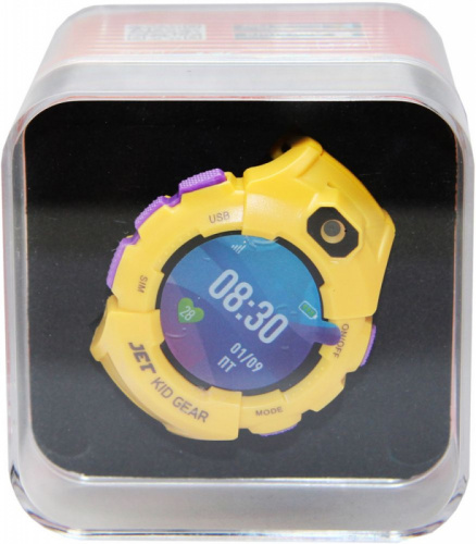 Смарт-часы Jet Kid Gear 50мм 1.44" TFT фиолетовый (GEAR YELLOW+PURPLE) фото 5