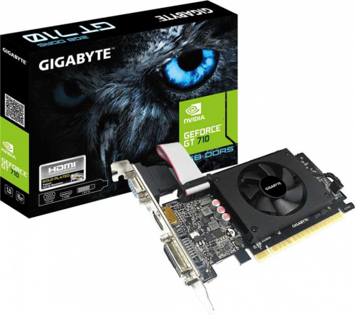 Видеокарта Gigabyte PCI-E GV-N710D5-2GIL NVIDIA GeForce GT 710 2Gb 64bit GDDR5 954/5010 DVIx1 HDMIx1 CRTx1 HDCP Ret low profile фото 5