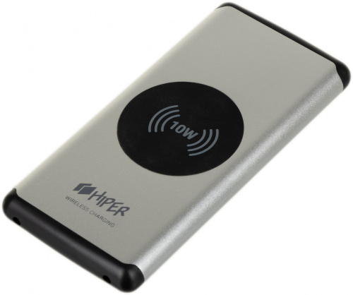 Мобильный аккумулятор Hiper Nano X Li-Pol 10000mAh 3A серебристый 2xUSB фото 5