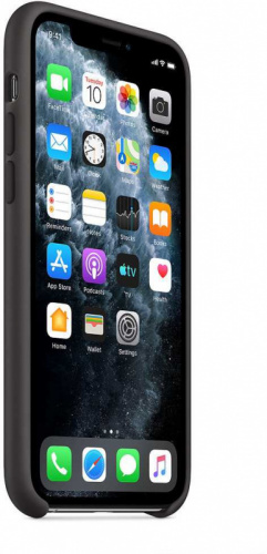 Чехол (клип-кейс) Apple для Apple iPhone 11 Pro Max Silicone Case черный (MX002ZM/A) фото 3