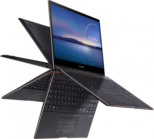 Трансформер Asus ZenBook Flip S UX371EA-HL152T Core i5 1135G7 8Gb SSD512Gb Intel Iris Xe graphics 13.3" OLED Touch UHD (3840x2160) Windows 10 black WiFi BT Cam фото 12