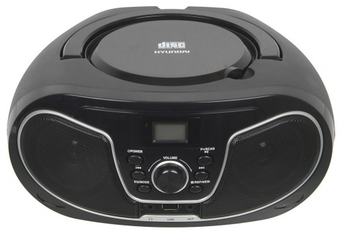Аудиомагнитола Hyundai H-PCD140 черный/серый 4Вт/CD/CDRW/MP3/FM(dig)/USB фото 3