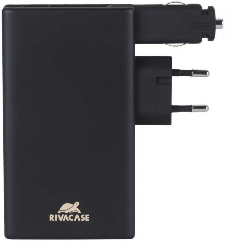 Мобильный аккумулятор Riva VA 4749 Li-Pol 5000mAh 2.1A+1.5A темно-серый 2xUSB фото 4