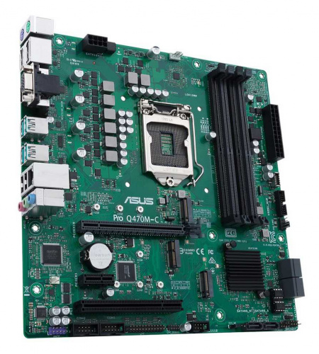 Материнская плата Asus PRO Q470M-C/CSM Soc-1200 Intel Q470 4xDDR4 mATX AC`97 8ch(7.1) GbLAN RAID+VGA+HDMI+DP фото 3