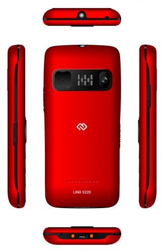 Мобильный телефон Digma S220 Linx 32Mb красный моноблок 2Sim 2.2" 176x220 0.3Mpix GSM900/1800 MP3 FM microSD max32Gb фото 4