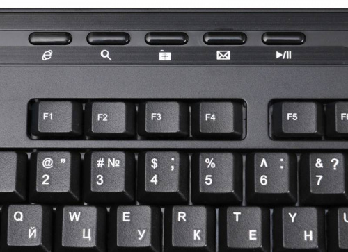 Клавиатура + мышь Оклик 280M клав:черный мышь:черный USB беспроводная Multimedia фото 6