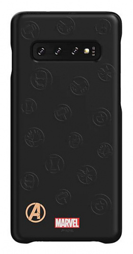 Чехол (клип-кейс) Samsung для Samsung Galaxy S10 Marvel Case AvLogo черный (GP-G973HIFGKWE)
