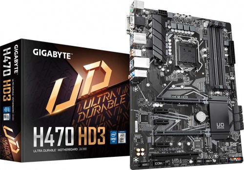 Материнская плата Gigabyte H470 HD3 Soc-1200 Intel H470 4xDDR4 ATX AC`97 8ch(7.1) GbLAN+VGA+DVI+HDMI фото 9