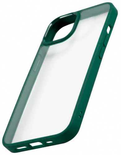 Чехол (клип-кейс) для Apple iPhone 13 Usams US-BH769 прозрачный/зеленый (УТ000028117) фото 3