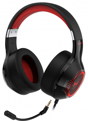 Наушники с микрофоном Edifier G33 черный/красный 2.5м мониторные USB оголовье фото 11