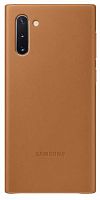 Чехол (клип-кейс) Samsung для Samsung Galaxy Note 10 Leather Cover бежевый (EF-VN970LAEGRU)