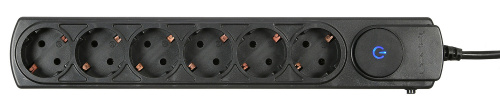 Сетевой фильтр Ippon BK132 3м (6 розеток) черный (коробка) фото 3