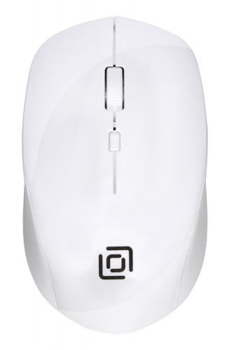 Мышь Оклик 565MW glossy белый оптическая (1600dpi) беспроводная USB для ноутбука (4but) фото 6