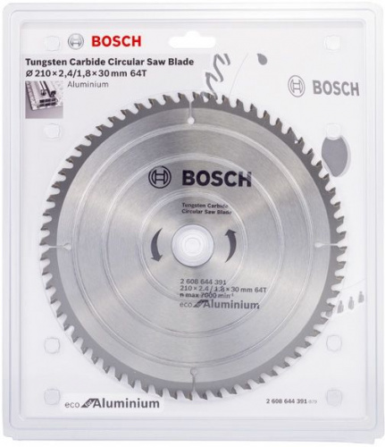 Диск пильный по алюм. Bosch ECO ALU (2608644391) d=210мм d(посад.)=30мм (циркулярные пилы) фото 2