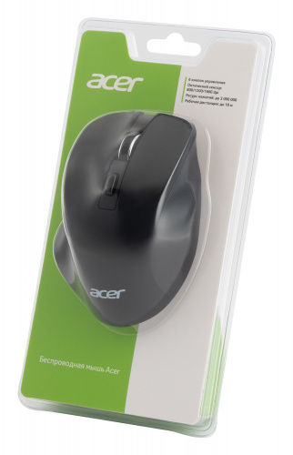 Мышь Acer OMR140 черный оптическая (1600dpi) беспроводная USB (6but) фото 2