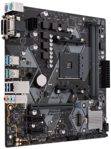 Материнская плата Asus PRIME B450M-K Soc-AM4 AMD B450 2xDDR4 mATX AC`97 8ch(7.1) GbLAN RAID+VGA+DVI фото 5