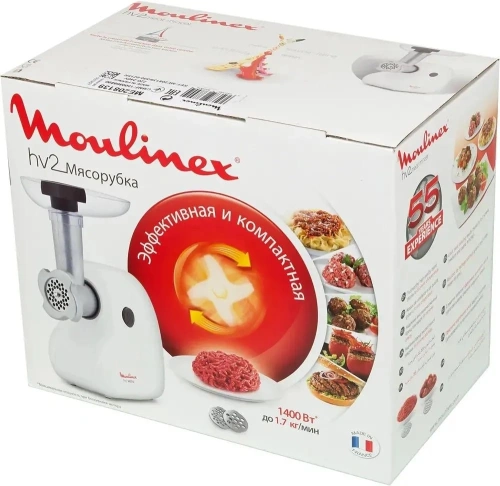 Мясорубка Moulinex ME208139 1400Вт белый фото 2