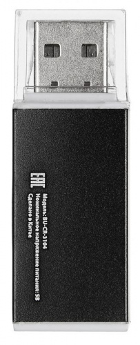 Устройство чтения карт памяти USB2.0 Buro BU-CR-3104 черный фото 9