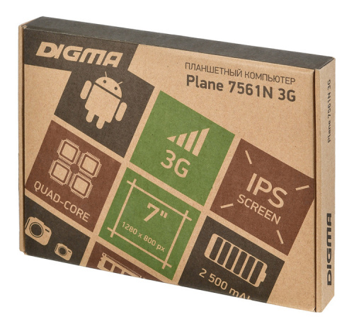 Планшет Digma Plane 7561N 3G MT8321 (1.3) 4C/RAM1Gb/ROM16Gb 7" IPS 1280x800/3G/Android 7.0/золотистый/2Mpix/0.3Mpix/BT/GPS/WiFi/Touch/microSD 64Gb/minUSB/2500mAh фото 11