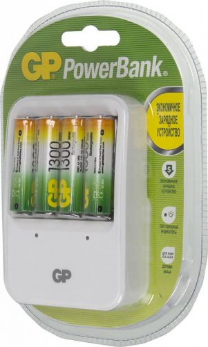 Аккумулятор + зарядное устройство GP PowerBank PB420GS130 AA NiMH 1300mAh (4шт) фото 2
