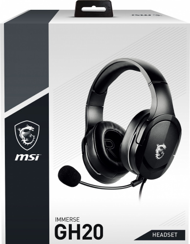 Наушники с микрофоном MSI Immerse GH20 черный 1.5м накладные оголовье (S37-2101030-SV1) фото 8
