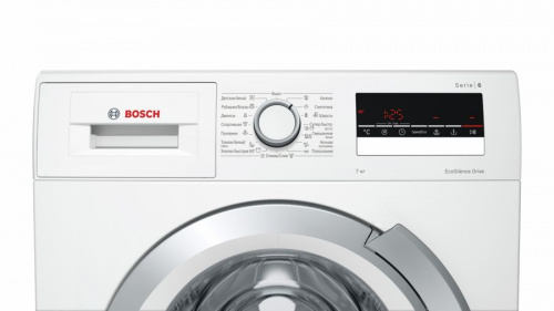 Стиральная машина Bosch Serie 6 WLL24266OE класс: A-30% загр.фронтальная макс.:7кг белый фото 4