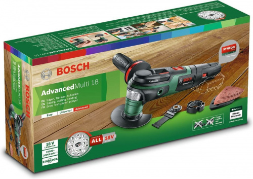 Многофункциональный инструмент Bosch AdvancedMulti18 зеленый/черный фото 2