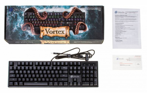 Клавиатура Оклик 940G VORTEX механическая черный USB for gamer LED фото 5