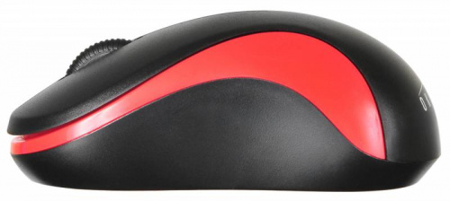 Мышь Оклик 605SW черный/красный оптическая (1200dpi) беспроводная USB для ноутбука (3but) фото 3